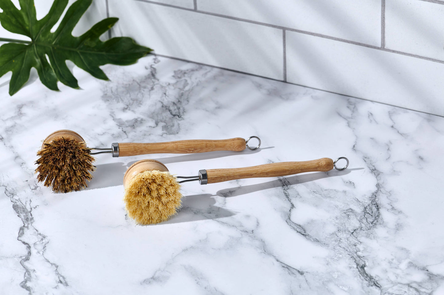Long Handle Wood & Metal Dish Brush (Plastic Free) - Frequency Fillery