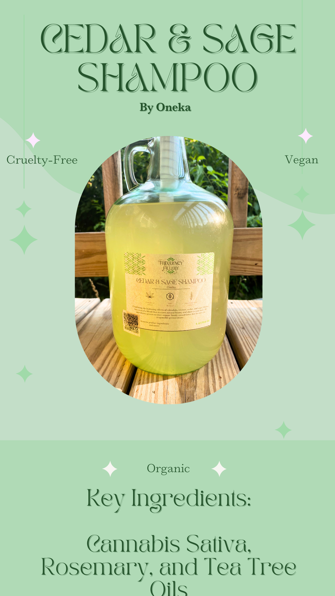 Cedar and Sage Shampoo - Frequency Fillery