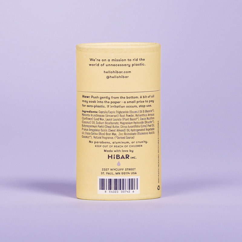 HiBAR Deodorant Lavender + Jasmine - Frequency Fillery