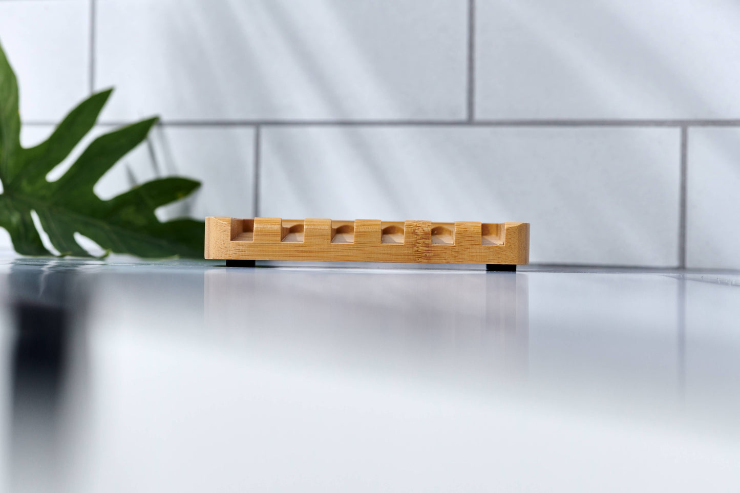 Bamboo Waterfall Self-Draining Soap Dish - Frequency Fillery