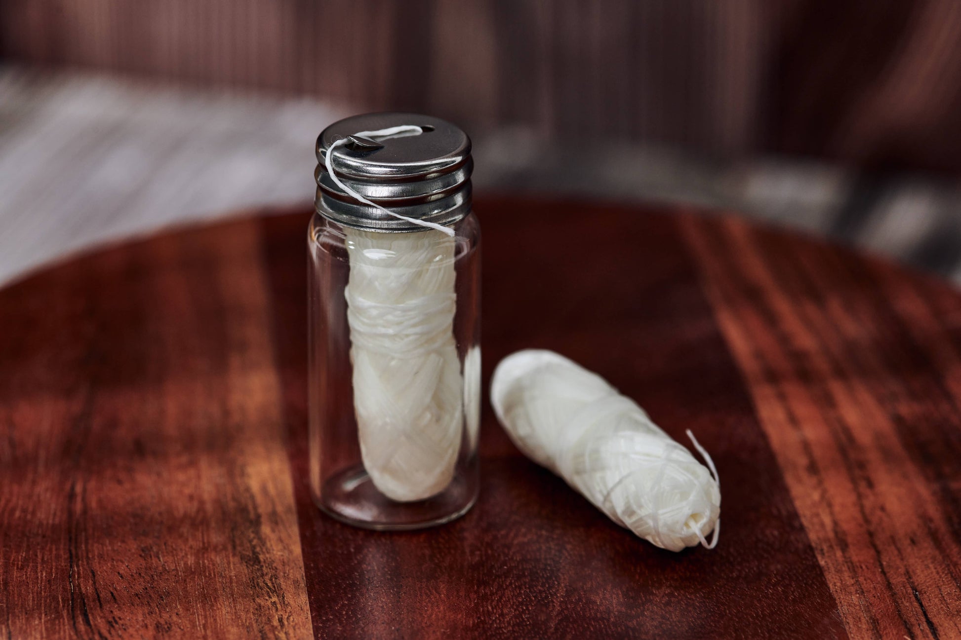 Bamboo Dental Floss Bundle (Glass Jar + 2 Refills) - Frequency Fillery