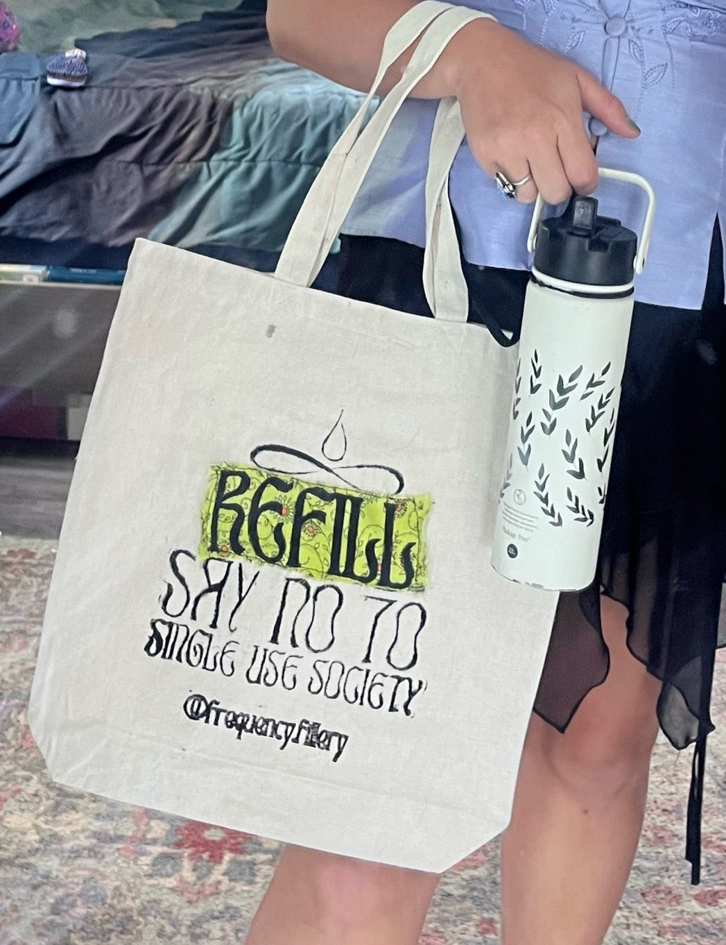 Handpainted Tote Bag