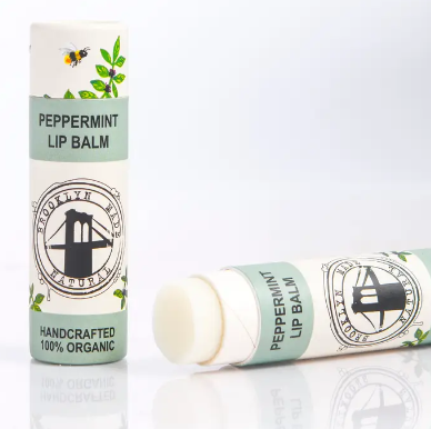Organic Peppermint Lip Balm Push-Up Cardboard Tube - Frequency Fillery