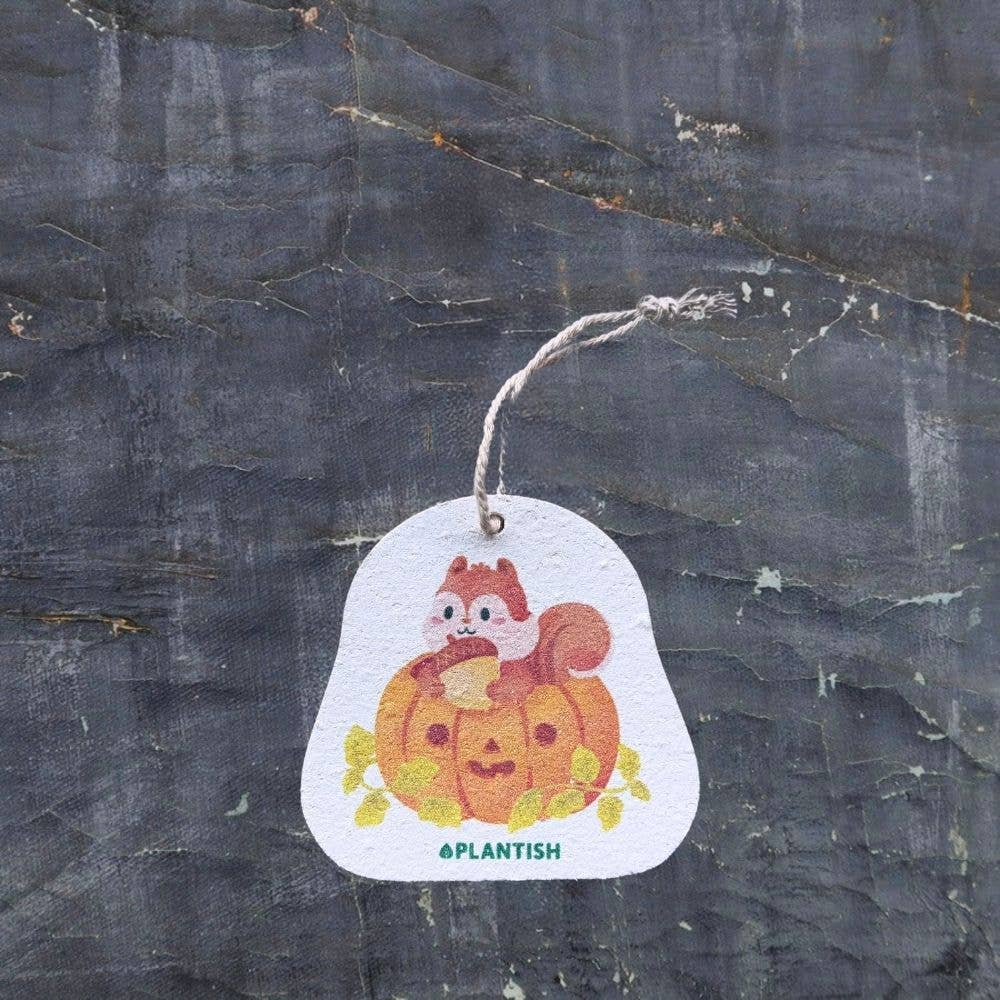 Pop Up Sponge: Pumpkin and Squirrel