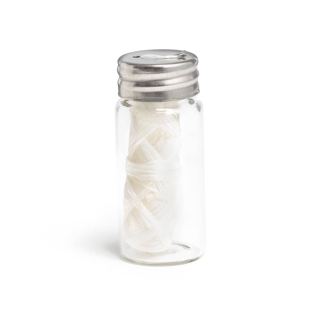 Bamboo Dental Floss Bundle (Glass Jar + 2 Refills) - Frequency Fillery