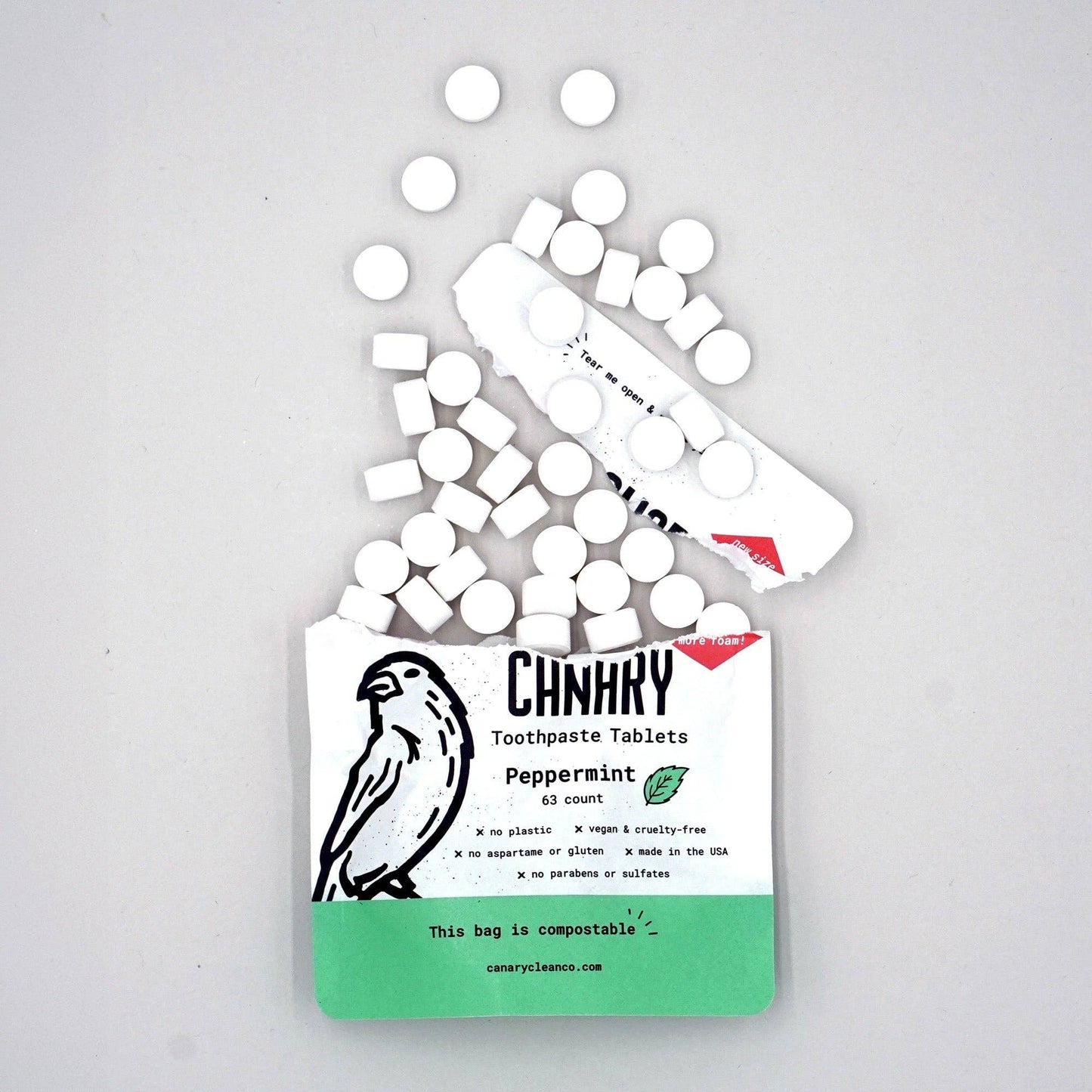Peppermint Toothpaste Tablets Prefill