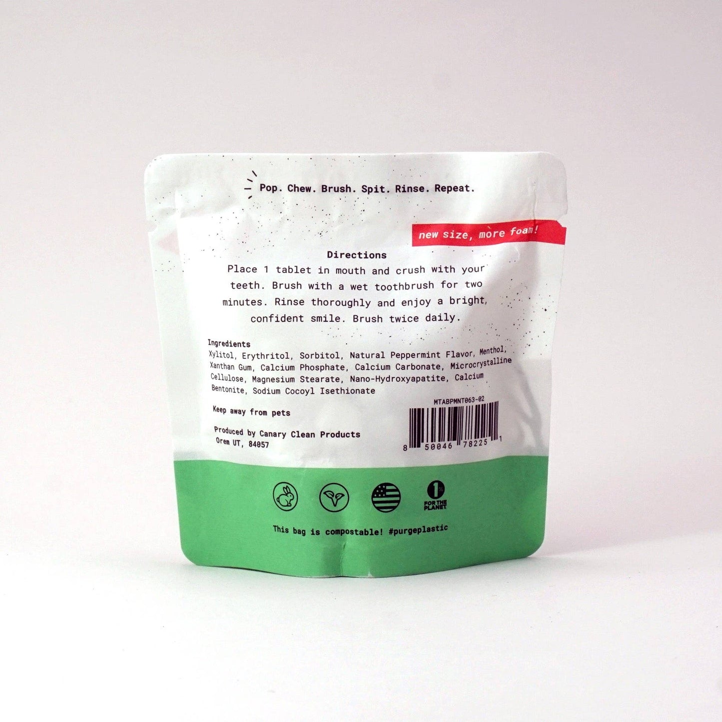 Peppermint Toothpaste Tablets Prefill