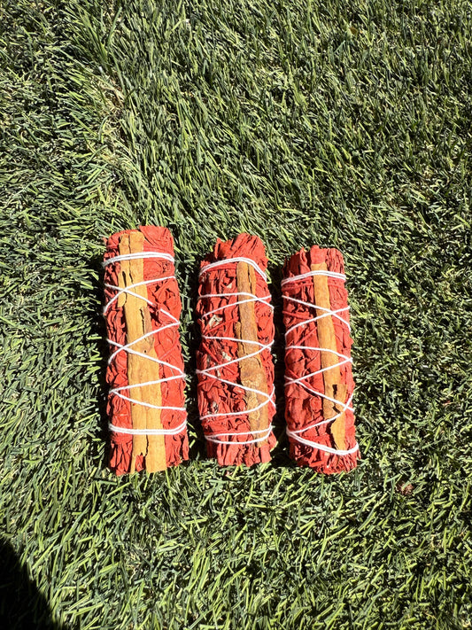 Dragons Blood with Cinnamon White Sage Bundles