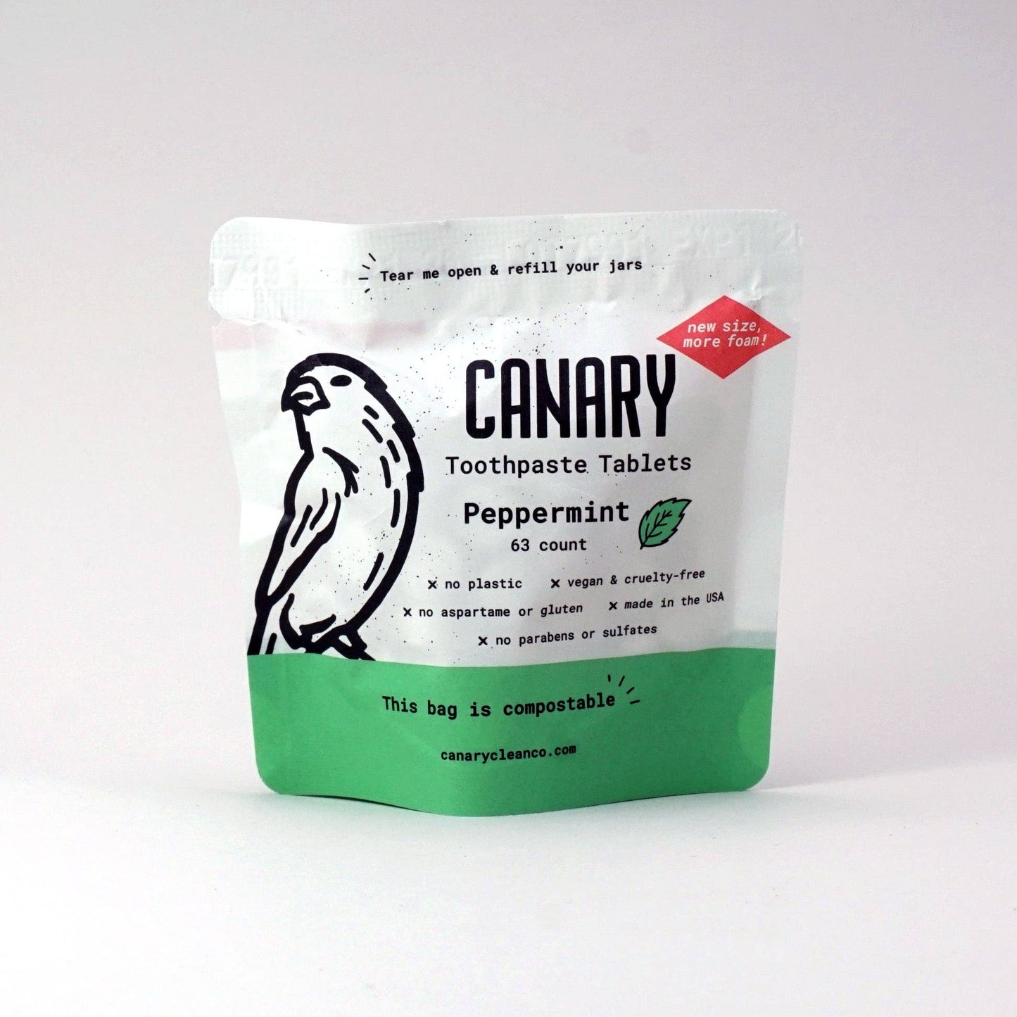 Peppermint Toothpaste Tablets Prefill